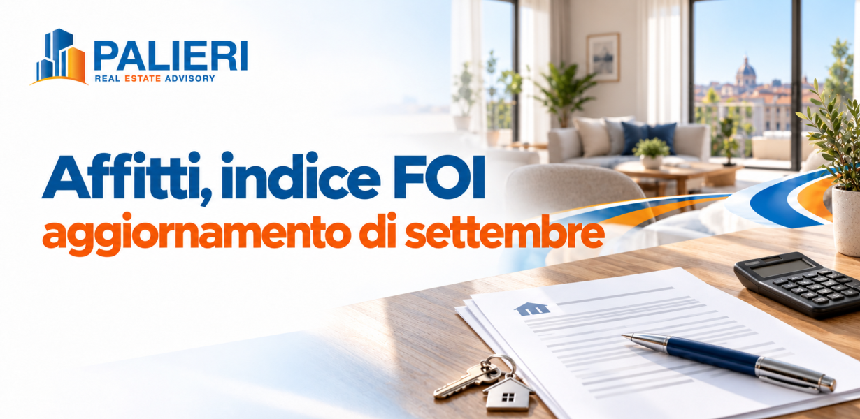 Copertina Palieri: indice FOI di settembre e verifica dell'aggiornamento del canone di affitto